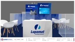 40x40 Peninsula booth design by Exhibit-Rentals